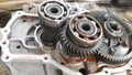 Rusty gearbox, gears, bearings