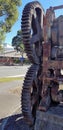 Rusty Gears Industrial Equipment Display