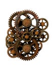 Rusty Gears Isolated Royalty Free Stock Photo