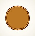 Round frame. Vector drawing Royalty Free Stock Photo