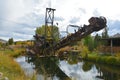 Rusty gold mining stuff in ghost town Nevada City