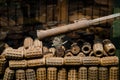 Rusty Grenades in Landmine Museum - Siem Reap - Cambodia Royalty Free Stock Photo