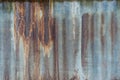 Rusty and grunge metal sheet roof background, very old look, vintage style Royalty Free Stock Photo