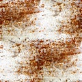 Rusty grunge seamless texture of iron with a place