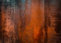 Rusty Grunge Surface Texture Background. Old Metal Iron Panel Royalty Free Stock Photo