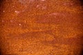 Rusty and grungy metal iron plate wall with the typical ferric oxide red color texture background Royalty Free Stock Photo