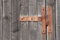 Rusty rusty hinge Royalty Free Stock Photo