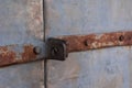 Rusty hinges for the lock Royalty Free Stock Photo