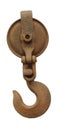 Rusty Hook and Pulley Royalty Free Stock Photo