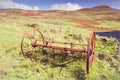 Rusty horse drawn plough - agriculture