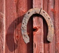 Rusty horse shoe Royalty Free Stock Photo