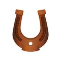 Rusty horseshoe. Talisman symbol of good luck