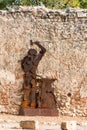 Rusty image of a blacksmith near Pedraza Castle, Spain