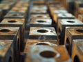 Rusty Industrial Machine Parts Royalty Free Stock Photo