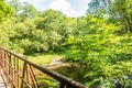 Iron bridge over the River Severn in Wales, UK Royalty Free Stock Photo