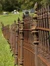 Rusty Iron Cemetary Fence Royalty Free Stock Photo
