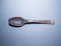 Rusty iron hand made blacksmith spoon Royalty Free Stock Photo