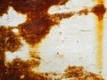 Rusty Iron Metal Rust Background Plate Steel Sheet Old Copper Paint Brown Brush Paint Grunge Rustic Vintage Wall Floor Plate Dirty Royalty Free Stock Photo