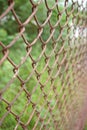 Rusty iron net Royalty Free Stock Photo