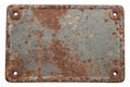 Rusty Iron Plate with Rough Surface Texture Royalty Free Stock Photo