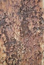 Rusty iron plate texture background . rust and oxidized metal background. Vertical shot Royalty Free Stock Photo
