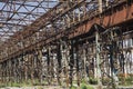 Rusty iron skeleton factory