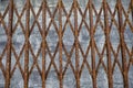 Rusty iron trellis Royalty Free Stock Photo