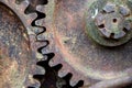 Rusty iron wheel Royalty Free Stock Photo