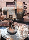 Detail of an old rusty machine Royalty Free Stock Photo
