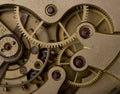 Rusty mechanism in the old clock,time concept