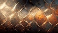 rusty mesh abstract background corroded metal wire AI generated
