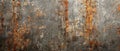 Rusty metal background, abstract texture of vintage iron sheet, old steel plate close-up. Concept of grunge, rough worn surface, Royalty Free Stock Photo
