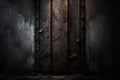 rusty metal background. 3d illustration. Grunge texture Royalty Free Stock Photo