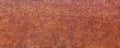 Weathered iron surface, panoramic background. rusty metal texture Royalty Free Stock Photo