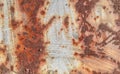 Rusty metal background, rusty metal plate background texture. Steel plate with rust covered almost full sheet. The iron or metal Royalty Free Stock Photo