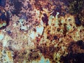 Rusty metal background with rough texture Royalty Free Stock Photo