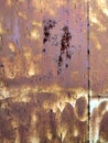 Rusty metal background with streaks of rust. Corroded metal background. Rust stains. Rusty corrosion. Royalty Free Stock Photo