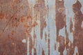 Rusty metal background, texture of brown rust on tin. Royalty Free Stock Photo