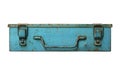 Rusty metal box front view Royalty Free Stock Photo