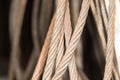 Rusty metal cable Royalty Free Stock Photo