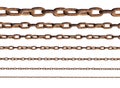 Rusty metal chains Royalty Free Stock Photo