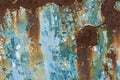 Rusty metal colorful sheet background