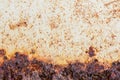 Rusty Metal, Corrosion of the surface, Grunge texture or background. Royalty Free Stock Photo