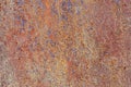 Rusty metal and cracked old paint background Royalty Free Stock Photo