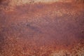 Rusty Metal Door with orange and brown patina