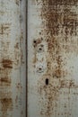 Rusty metal door texture Royalty Free Stock Photo
