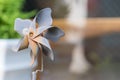 Rusty Metal Garden Pinwheel