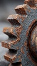 Rusty Metal Gear Close-Up Royalty Free Stock Photo