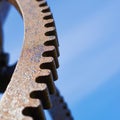 Rusty metal gears composition Royalty Free Stock Photo