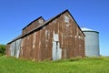 Rusty metal granary Royalty Free Stock Photo